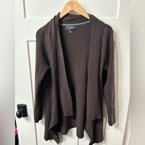 Investments Brown Open Front Cardigan Size Medium